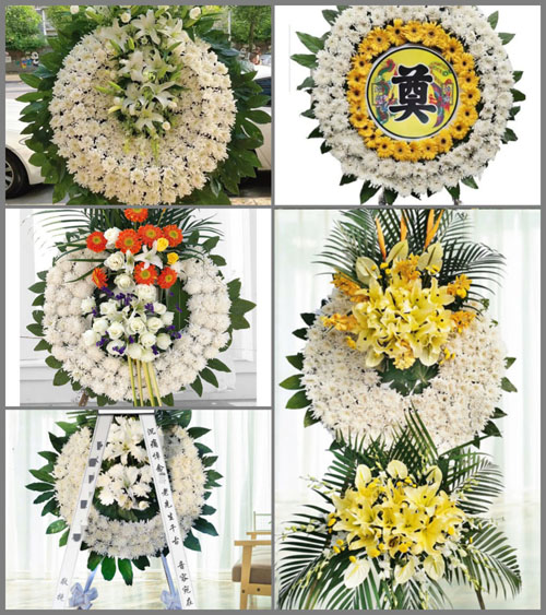 山西晋城泽州县大东沟镇西洼村花圈速递